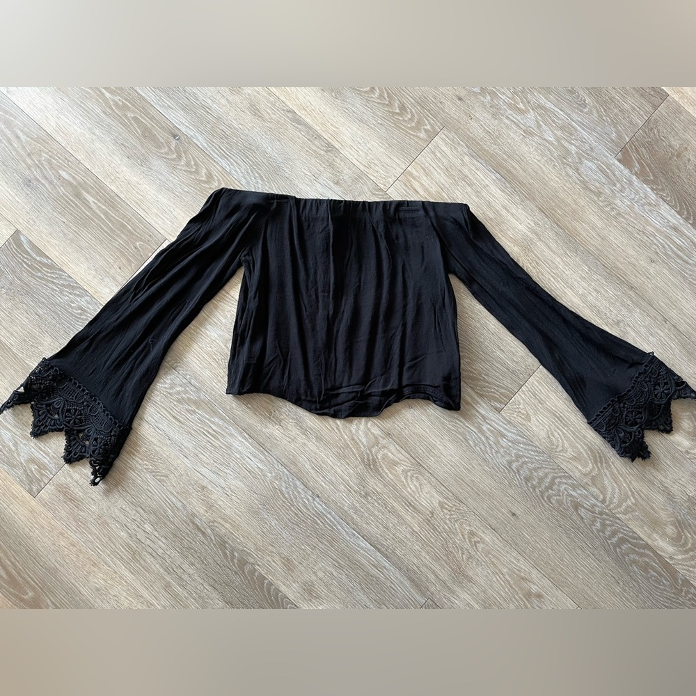 Black Off-Shoulder Top